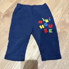 ミキハウス ネイビースウェットパンツ 80-90cm