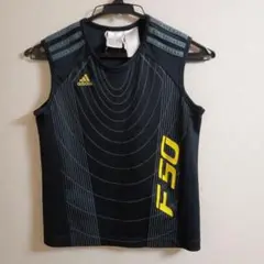 adidas F50 ノースリーブシャツ 黒