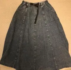 ニコアンド　ベルトフレアスカート　ケミカルデニム　Ｍサイズ　試着のみ新品未使用品
