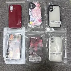 SHEIN iPhone 16用ハードケース 6点セット