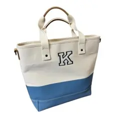 L.L.Bean キャンバストート 刺繍 本革ハンドル　ノーイースタートート