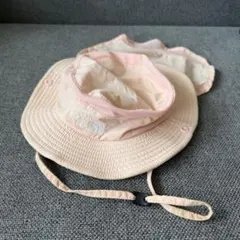 THE NORTH FACE ピンク ハット　日よけ取外し可　子ども用　KS