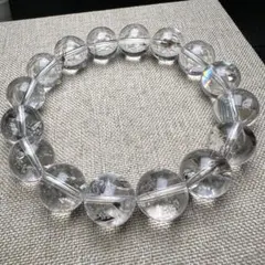 【84161】 虹入り ハーキマーダイヤモンド 17mm ブレスレット 天然石 84161】 虹入り ハーキマーダイヤモンド 17mm ブレスレット 天然石