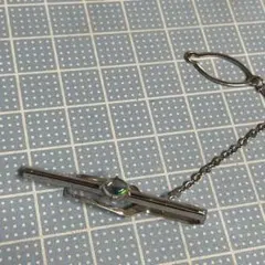 レトロなタイピン【m1738 刻印 ネクタイピン ビンテージ silver