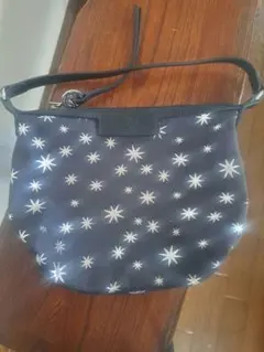 ブラック星模様 小型バッグ