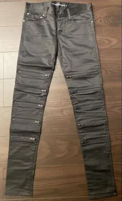 VALABASAS バラバサススキニーデニム ブラック ワックス加工 28 新品