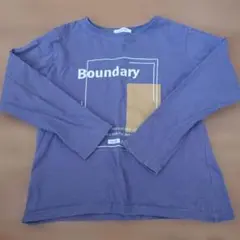 VANDASH Boundary 長袖カットソー パープル　140cm