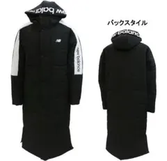 new balance ブラック ベンチコート