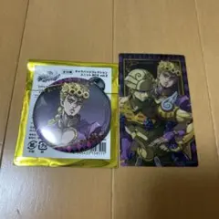 オラドラ　クリアカード　缶バッジ　ジョルノ