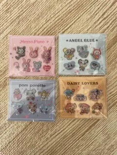 M*♡様 ナルミヤキャラクターズ　セブンイレブン限定ぷっくりシール4枚セット