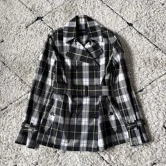 【美品】バーバリーロンドン　トレンチコート　ナイロンジャケット　チェック　ベルト