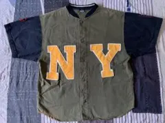 90s XXL NEGRO LEAGUES vtg ベースボールシャツ フェルトのサムネイル