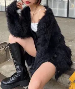 PAGEBOY モンスターフェザーカーディガン