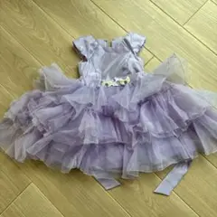 any FAM ラベンダー フリルドレス 100cm