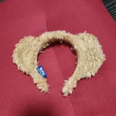 ディズニー カチューシャ ベージュ ファー