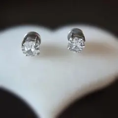 クリスタルスタッド マグネット式イヤリング