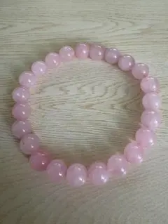 ローズクォーツ ビーズブレスレット ピンク 8mm　華やか　恋愛　パワーストーン