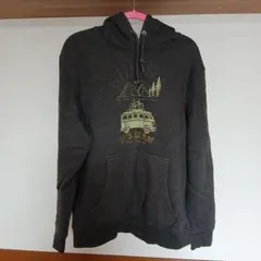 <美品 古着> アメカジ キャンプ風 ダークグレー XL パーカー