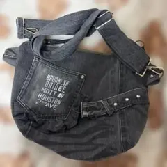 ハンドメイド品 デニム ショルダーバッグ
