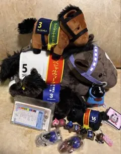 サラブレッドコレクション 競馬 マスコット ぬいぐるみ フィギュア ガチャガチャのサムネイル