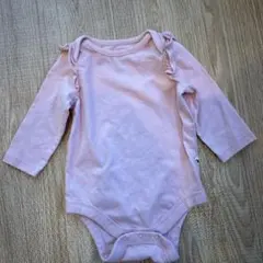 baby GAP 薄いピンクの長袖ロンパース
