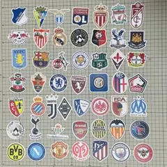 サッカー　クラブチーム　ステッカー　50枚