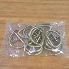鉄製 Dカン 光沢アンティークゴールド 20個入