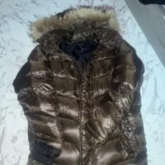 ブラウン フード付き y2kダウン お兄系