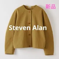 美品 evam eva ボトル襟アンゴラ混ウールジャケット 1 ノーカラー