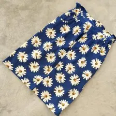 BROWNY デイジー柄 ミニスカート 花柄 フレアスカート サイズF