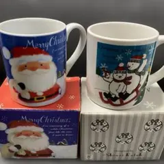 【ウリ様専用】サンタクロースと雪だるまのマグカップ