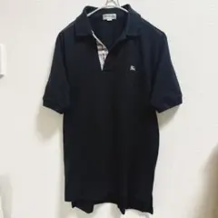 未使用】 バーバリーゴルフ ポロシャツ LL ノバチェック ハーフジップ