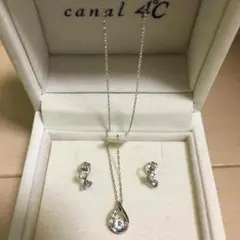 カナル4℃ ブルートパーズ・ダイヤモンドネックレス