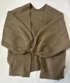 【美品新品】ロデオクラウンズ　フワフワベージュニットカーディガン　フリーサイズ