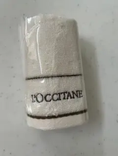 L'OCCITANE ホワイトコットンタオルハンカチ