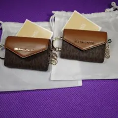 MICHAEL KORS 2点おまとめ品キーケース ブラウン