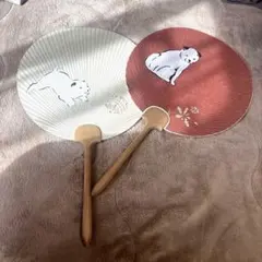 昭和レトロ 希少 レア 三越 大うちわ 京うちわ - メルカリ