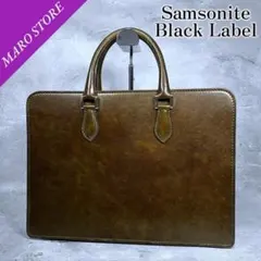 【美品】サムソナイト ブラックレーベル サヴィル ブリーフケース レザー