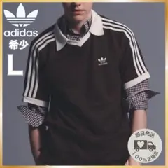 セール！ adidas L ワッフルポロ 黒 ポロシャツ アディダス 韓国 XL