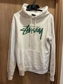 Stussy ホワイトパーカー Sサイズ
