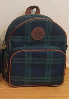 LB チェック柄リュックサック