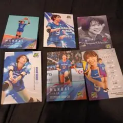 久光スプリングスバレーボール万代真奈美6枚セットトレカ
