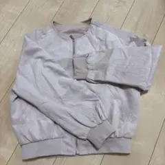 GU 春ベロアブルゾンピンク