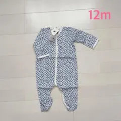 プチバトー　足つきロンパース　12m