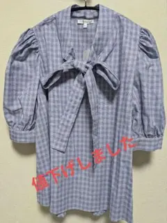 NARA CAMICIE 半袖ブラウス IV チェック柄