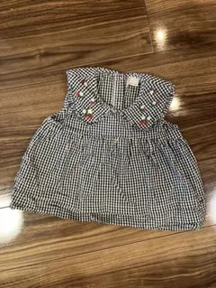 petit main 120 チェック柄ブラウス