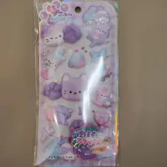 もちプニューステッカー　肉球スクイーズ　ねこ