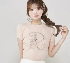 Darichビジューニットトップス