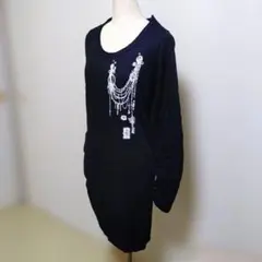 BPN 黒 長袖 Tシャツ　ワンピース