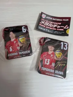 バレーボール男子日本代表 メタルチャーム 山内晶大 小川智大
